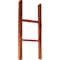 Ekena Millwork 15"W x 36"H x 3 1/2"D Vintage Farmhouse 2 Rung Ladder, Barnwood Decor Collection, Salvage Red DECR015X036X04LDRRD - alternate 1